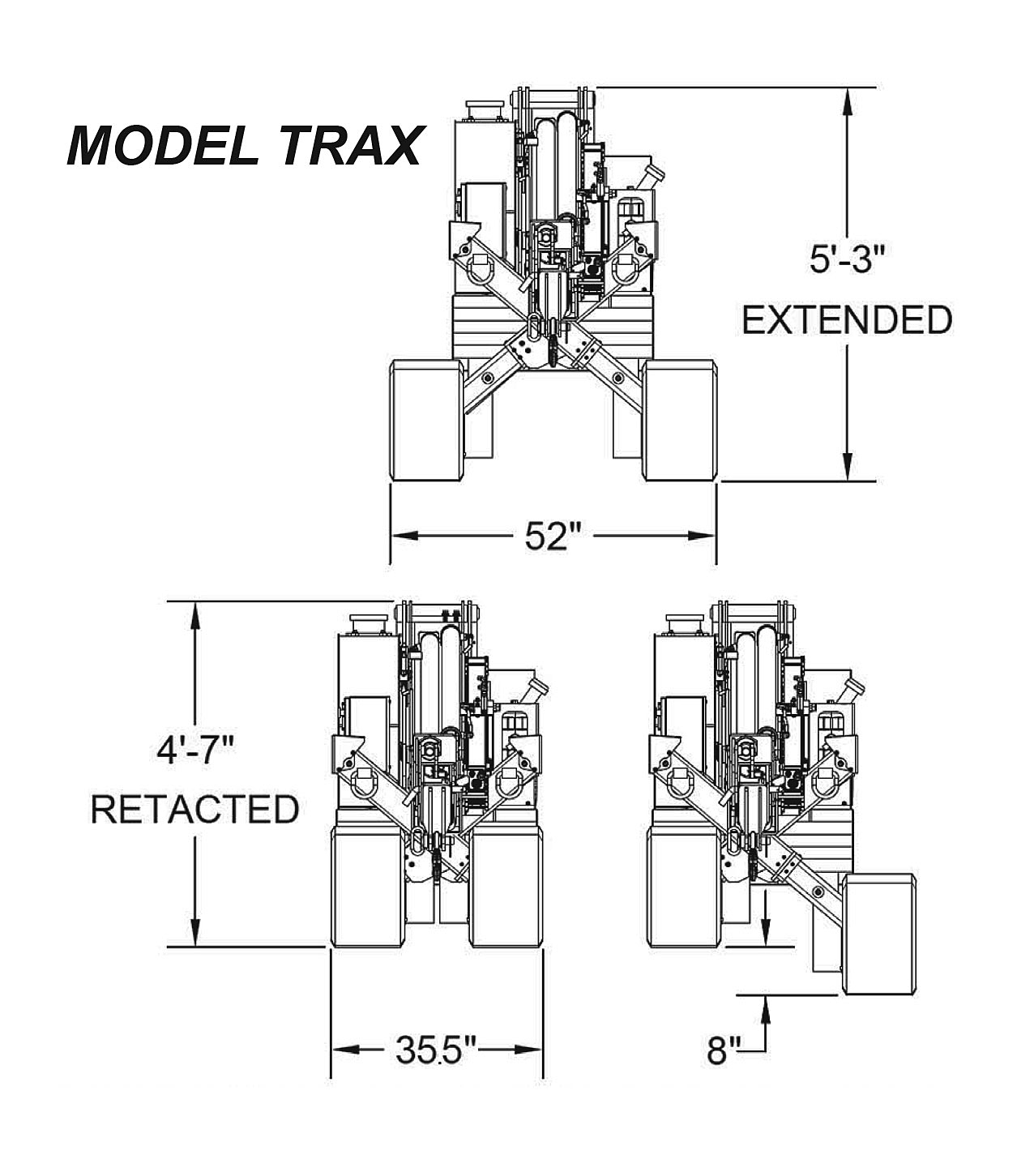 Brandon Trax Dimensions