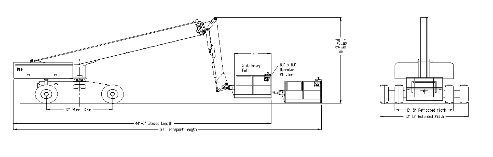 T135JCR Dimensions