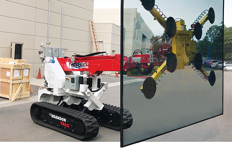 The Brandon Trax Glass Lifter Mini Crane